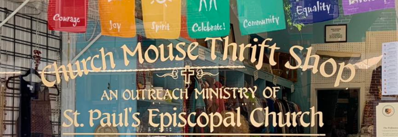 Exterior of the Church Mouse Thrift Shop